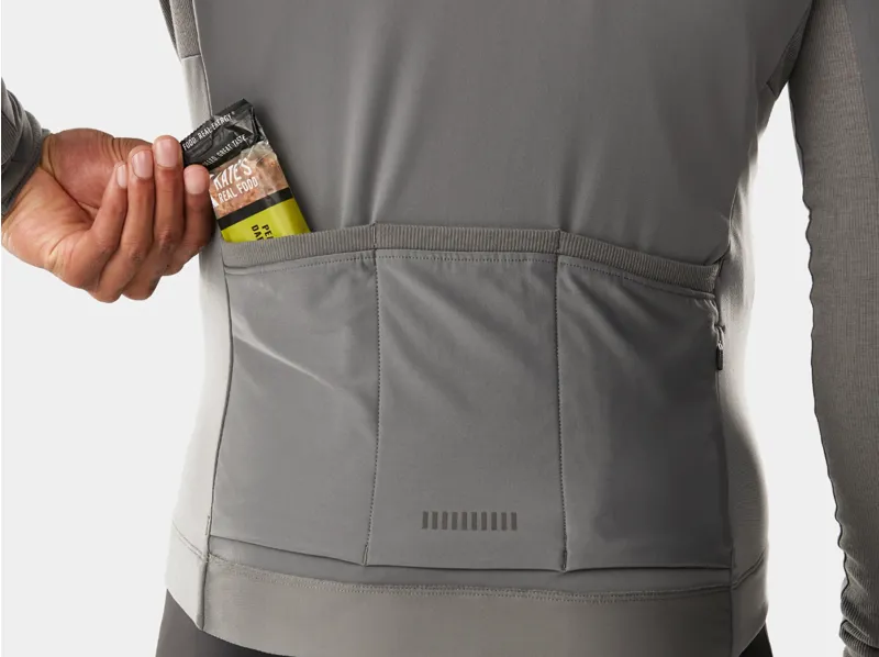 Trek Circuit Thermal Long Sleeve Cycling Jersey in Charcoal-2